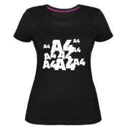 Женская премиум футболка A4 Pattern - PrintSalon