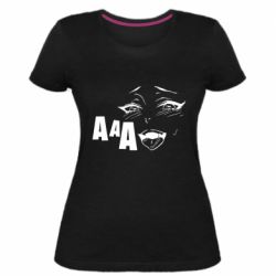 Жіноча преміум футболка AAA-hegao - PrintSalon