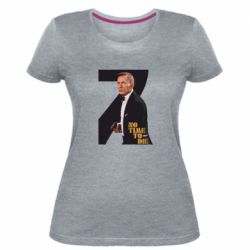 Женская премиум футболка Агент 007 Не Время Умирать - PrintSalon