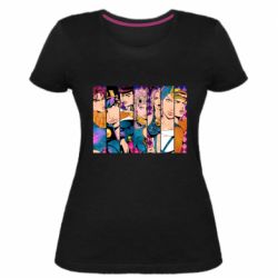 Женская премиум футболка All Main Characters - PrintSalon