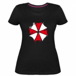 Жіноча преміум футболка Амбрела арт бризки - PrintSalon