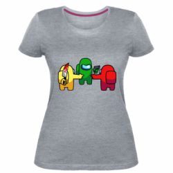 Женская премиум футболка Among Us - His Faut - PrintSalon