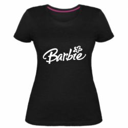 Женская премиум футболка Barbie Logo - PrintSalon