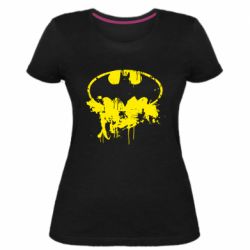 Женская премиум футболка Batman Paint - PrintSalon