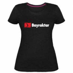 Жіноча стрейчева футболка Bayraktar Logo - PrintSalon