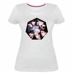 Жіноча преміум футболка Bts  к-рор