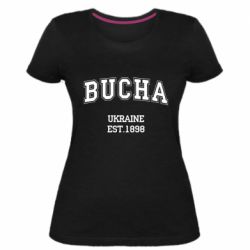 Женская премиум футболка BUCHA - PrintSalon