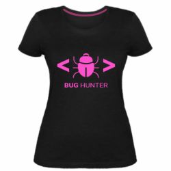 Женская премиум футболка Bug Hunter - PrintSalon
