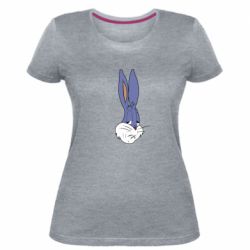 Женская премиум футболка Bugs Bunny Meme Face - PrintSalon