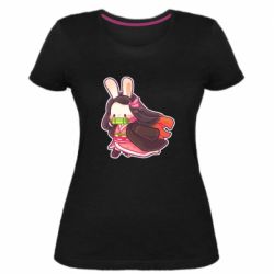 Женская премиум футболка Chibi Bunny Kamado Nezuko - PrintSalon