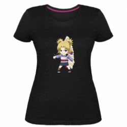Женская премиум футболка Chibi Nara Temari - PrintSalon