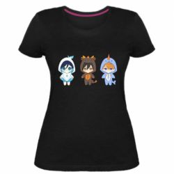 Жіноча преміум футболка Чжун, Венті і Тортик - PrintSalon