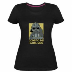 Женская премиум футболка Come to the dark side - PrintSalon