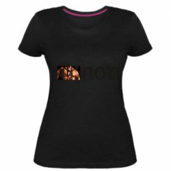 Женская премиум футболка Cumпот - PrintSalon