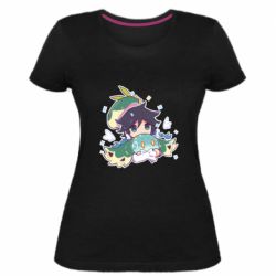 Женская премиум футболка Cute Venti - PrintSalon