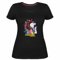 Женская премиум футболка Cyberpunk: Edgerunners - PrintSalon