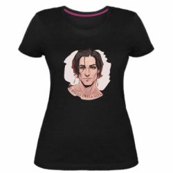 Женская премиум футболка Damiano David  portrait - PrintSalon