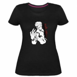 Женская премиум футболка Demon Sukuna art - PrintSalon