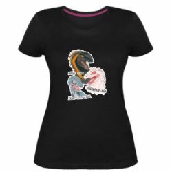 Женская премиум футболка Динозавры. Мир Юрского периода - PrintSalon