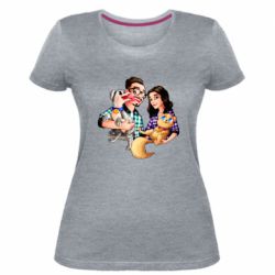 Женская премиум футболка Edison Family - PrintSalon