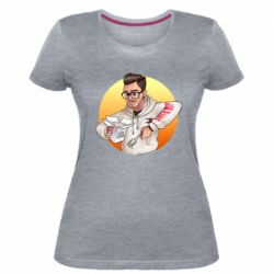 Женская премиум футболка Эдисон: Мамина Перловка - PrintSalon