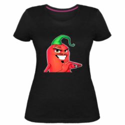 Женская премиум футболка Эдисон Перец - PrintSalon