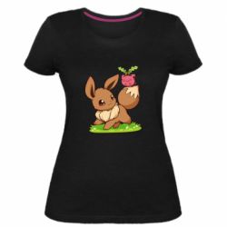 Жіноча преміум футболка Eevee with Hoppip - PrintSalon