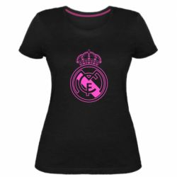 Женская премиум футболка FC Real Madrid - PrintSalon