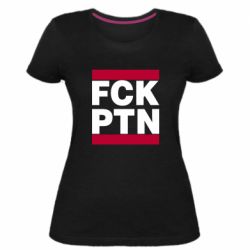 Женская стрейчевая футболка FCN PTN - PrintSalon
