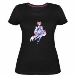 Жіноча преміум футболка Фелікс - PrintSalon