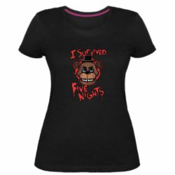 Женская премиум футболка Фнаф - PrintSalon