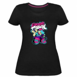 Женская премиум футболка FnF Boy And Logo - PrintSalon