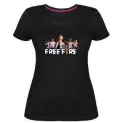 Жіноча преміум футболка Free Fire Team - PrintSalon