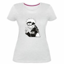 Жіноча преміум футболка Funny Naruto art - PrintSalon
