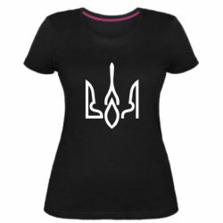 Жіноча стрейчева футболка Герб воля - PrintSalon