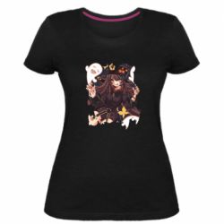 Жіноча преміум футболка Halloween Impact Hu Tao - PrintSalon