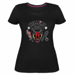 Жіноча преміум футболка Hellfire club - PrintSalon