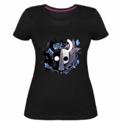 Жіноча преміум футболка Hollow Knight dead and chewed - PrintSalon