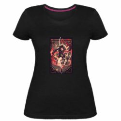 Жіноча преміум футболка Ху Тао з Хомою - PrintSalon