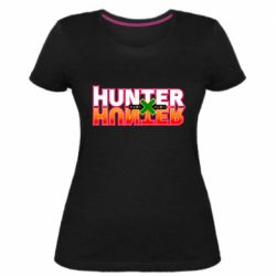 Женская премиум футболка Hunter x Hunter logo - PrintSalon