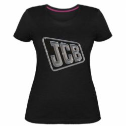 Женская премиум футболка JCB cool logo - PrintSalon