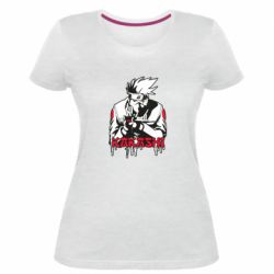 Женская премиум футболка Kakashi - PrintSalon