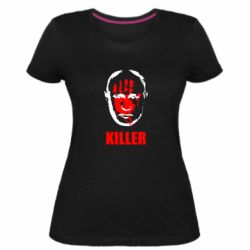 Женская стрейчевая футболка KILLER - PrintSalon