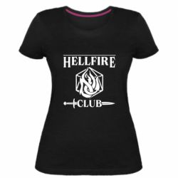 Женская премиум футболка Клуб Адского Огня - PrintSalon