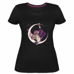 Женская премиум футболка Kochou Shinobu аnime Demon Slayer - PrintSalon