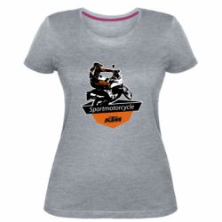 Женская премиум футболка KTM Sportmotorcycle Art - PrintSalon