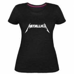 Женская премиум футболка Logo Metallica