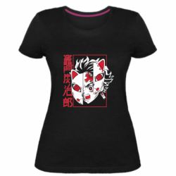 Женская премиум футболка Masked Tangio - PrintSalon