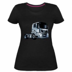 Женская премиум футболка MEN truck - PrintSalon