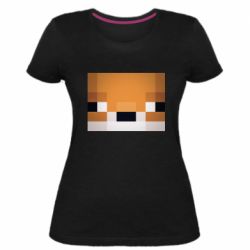 Женская премиум футболка Minecraft Minimalist - PrintSalon